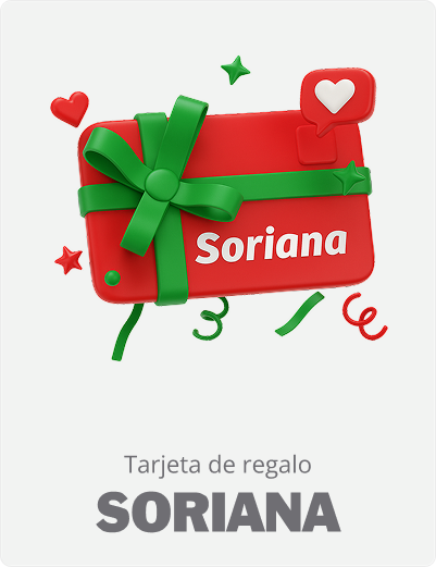 Tarjeta de regalo Soriana